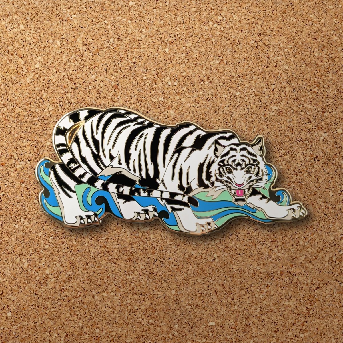 Baihu - The White Tiger Enamel Pin (LE500)