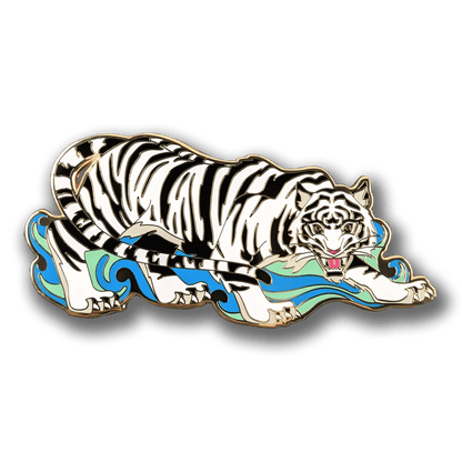 Baihu - The White Tiger Enamel Pin (LE500)