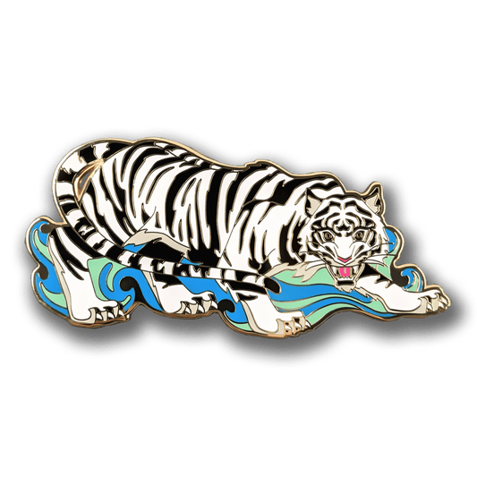 Baihu - The White Tiger Enamel Pin (LE500)
