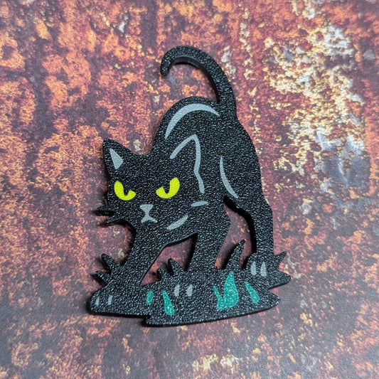 Black Cat Magnet (Halloween Magnet Set Vol.1)