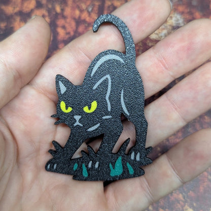 Black Cat Magnet (Halloween Magnet Set Vol.1)