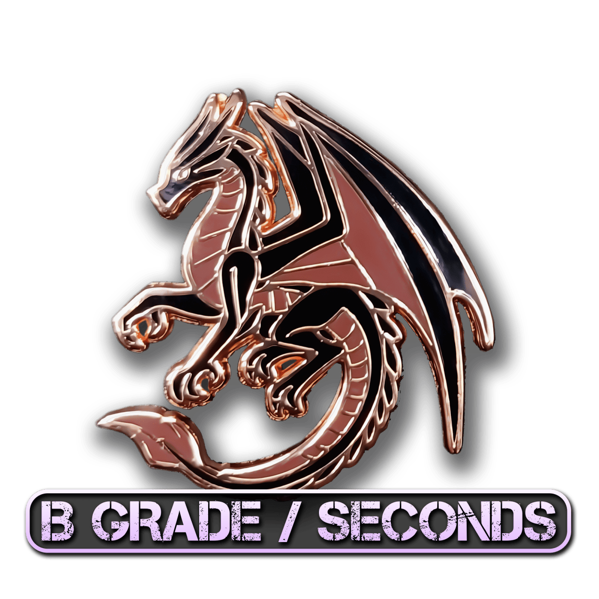 Black Dragon Of Gratitude Enamel Pin (B Grade)