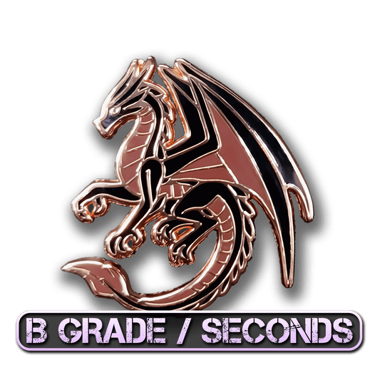 Black Dragon Of Gratitude Enamel Pin (B Grade)