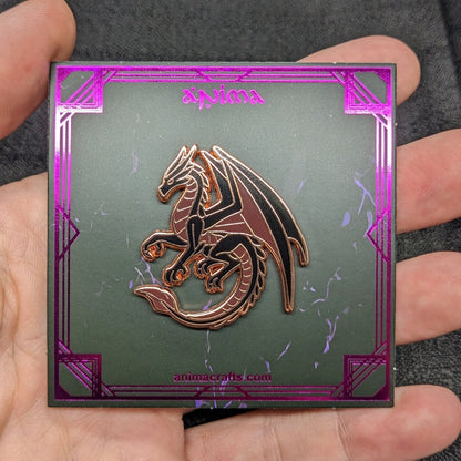 Black Dragon Of Gratitude Enamel Pin (B Grade)