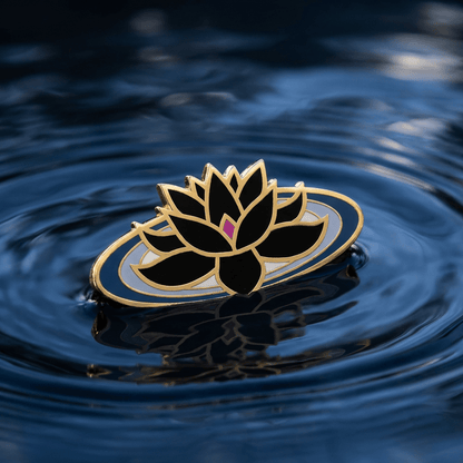 Black Lotus Enamel Pin