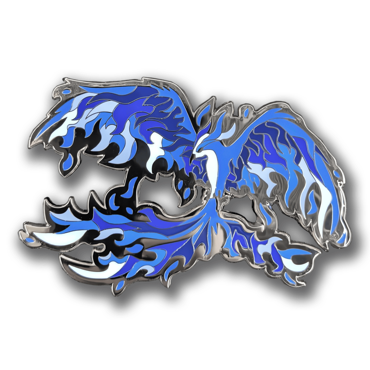 Blue Phoenix Enamel Pin