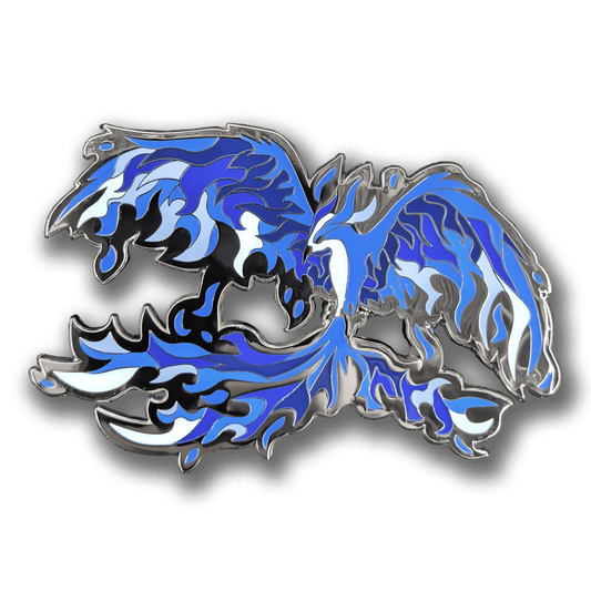 Blue Phoenix Enamel Pin
