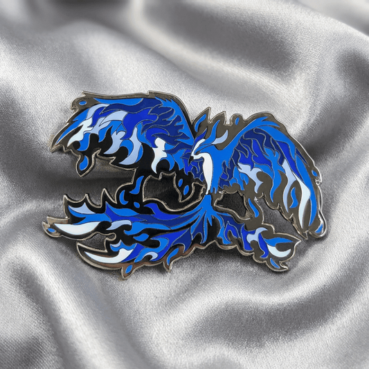 Blue Phoenix Enamel Pin