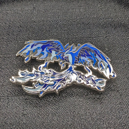 Blue Phoenix Enamel Pin (B Grade)