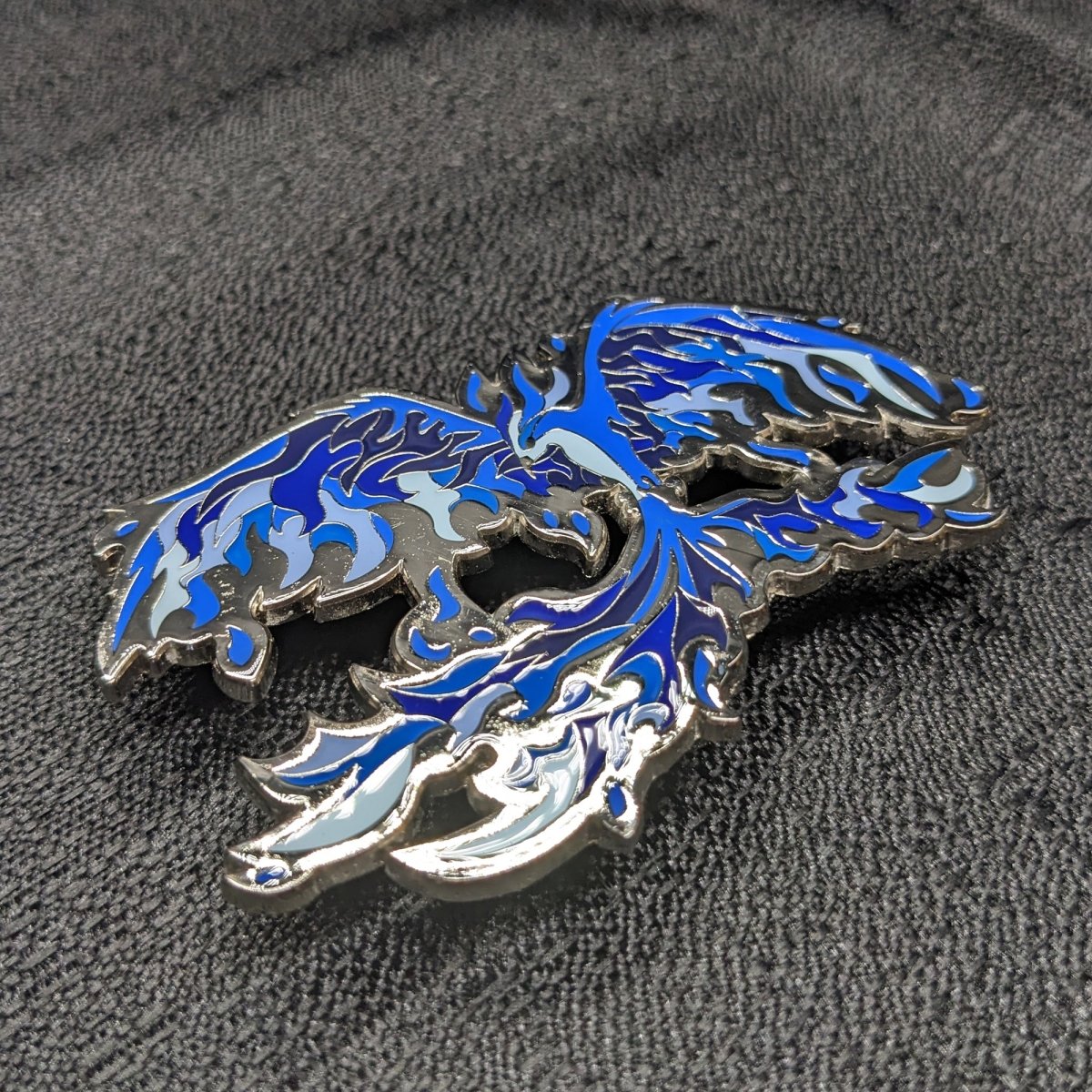 Blue Phoenix Enamel Pin (B Grade)