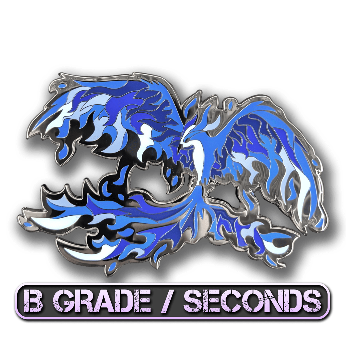 Blue Phoenix Enamel Pin (B Grade)