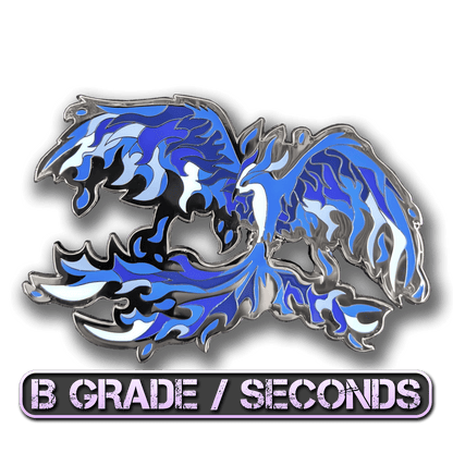Blue Phoenix Enamel Pin (B Grade)