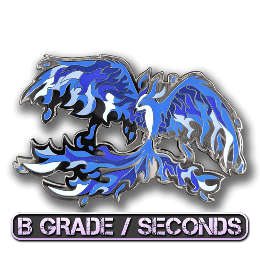 Blue Phoenix Enamel Pin (B Grade)