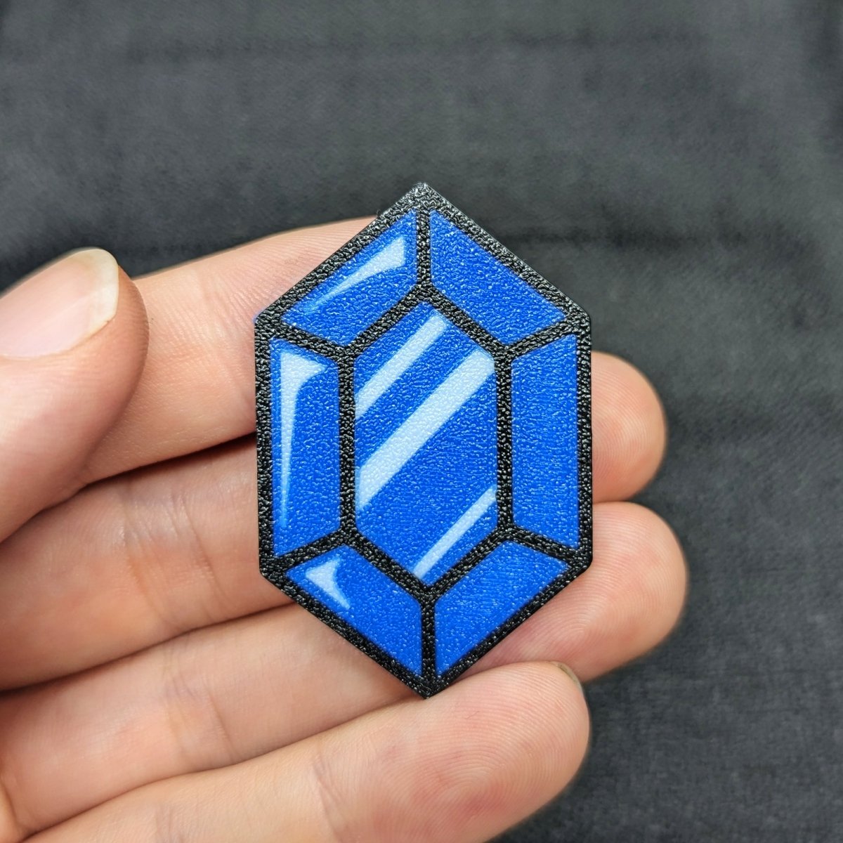 Blue Rupee Magnet (The Legend Of Zelda)