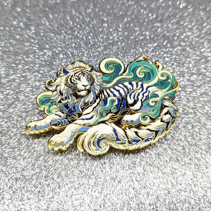 Byakko Enamel Pin - Legendary White Tiger