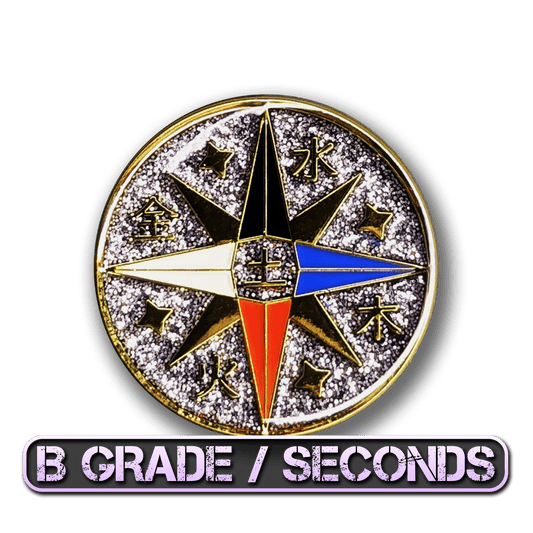 Celestial Compass Enamel Pin (B Grade)
