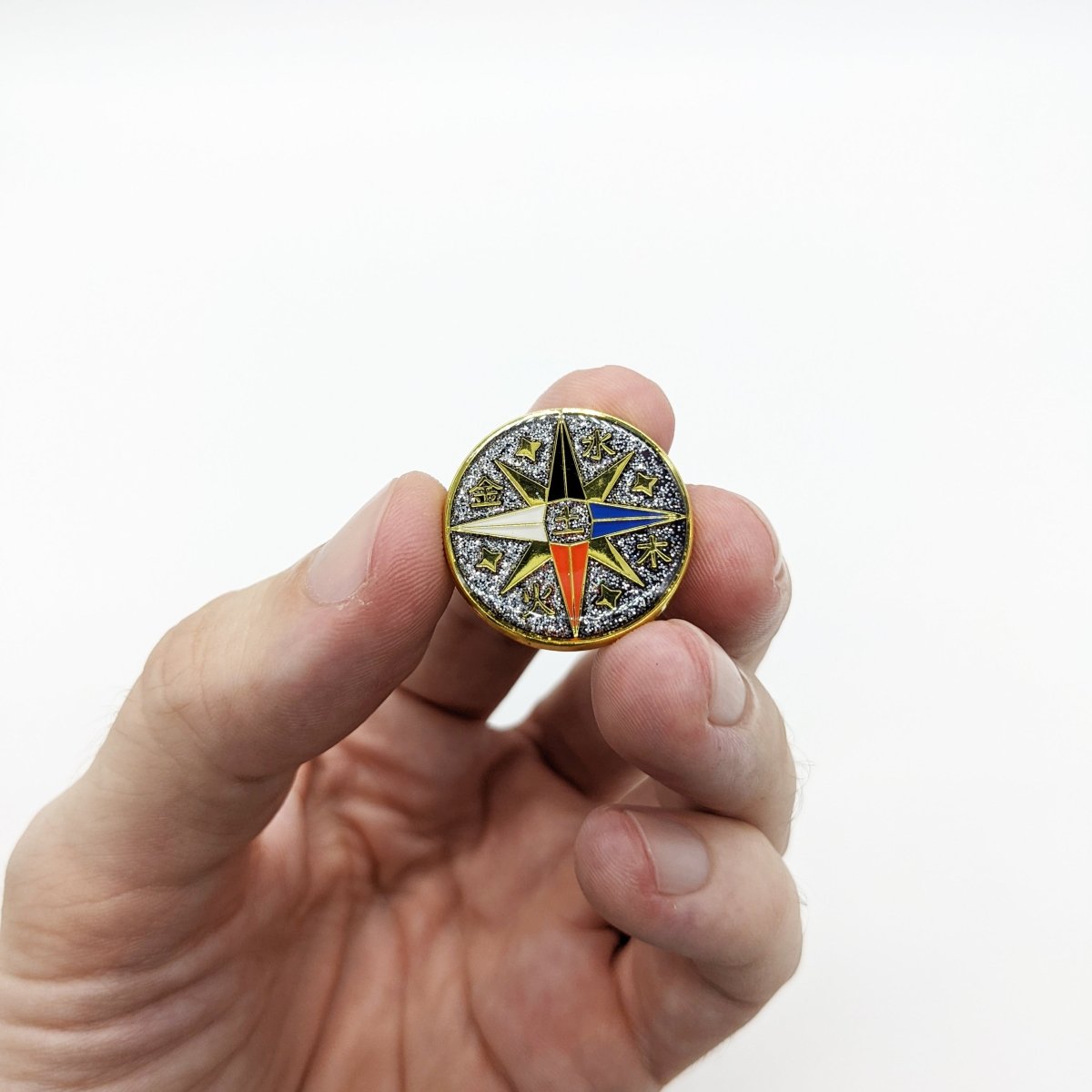 Celestial Compass Enamel Pin (B Grade)