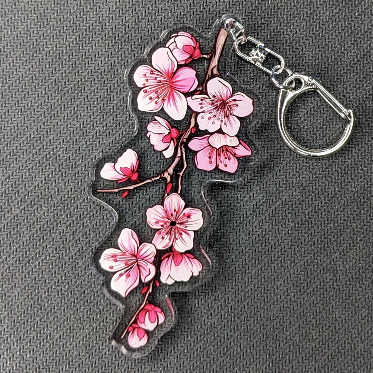 Cherry Blossoms Acrylic Keychain / Charm