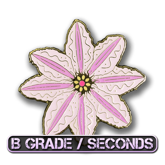 Clematis Blossom Enamel Pin (B Grade)