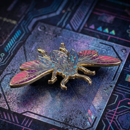 Cyberpunk Beetle Enamel Pin