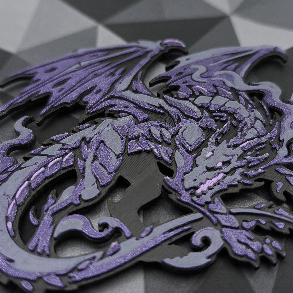 Dark Dragon Collectible Art Magnet