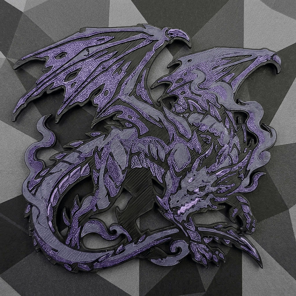 Dark Dragon Collectible Art Magnet