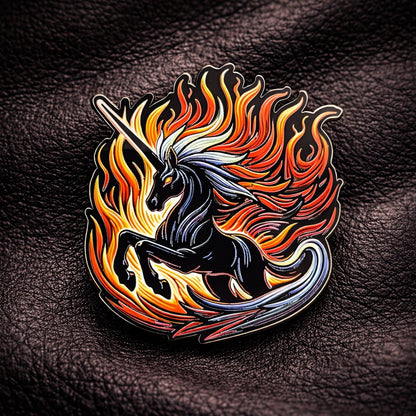 Dark Unicorn Enamel Pin