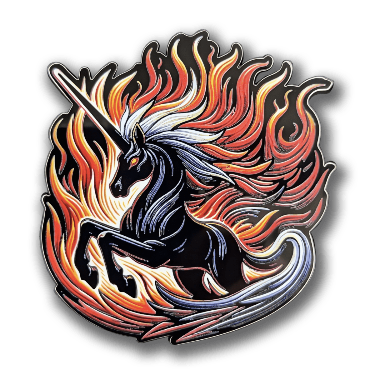 Dark Unicorn Enamel Pin