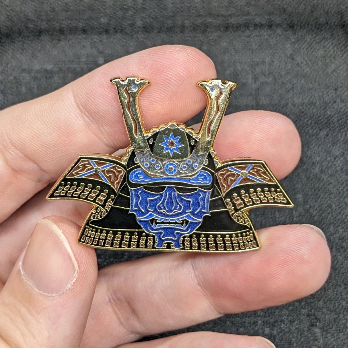 Dark Water Kabuto Enamel Pin (B Grade)