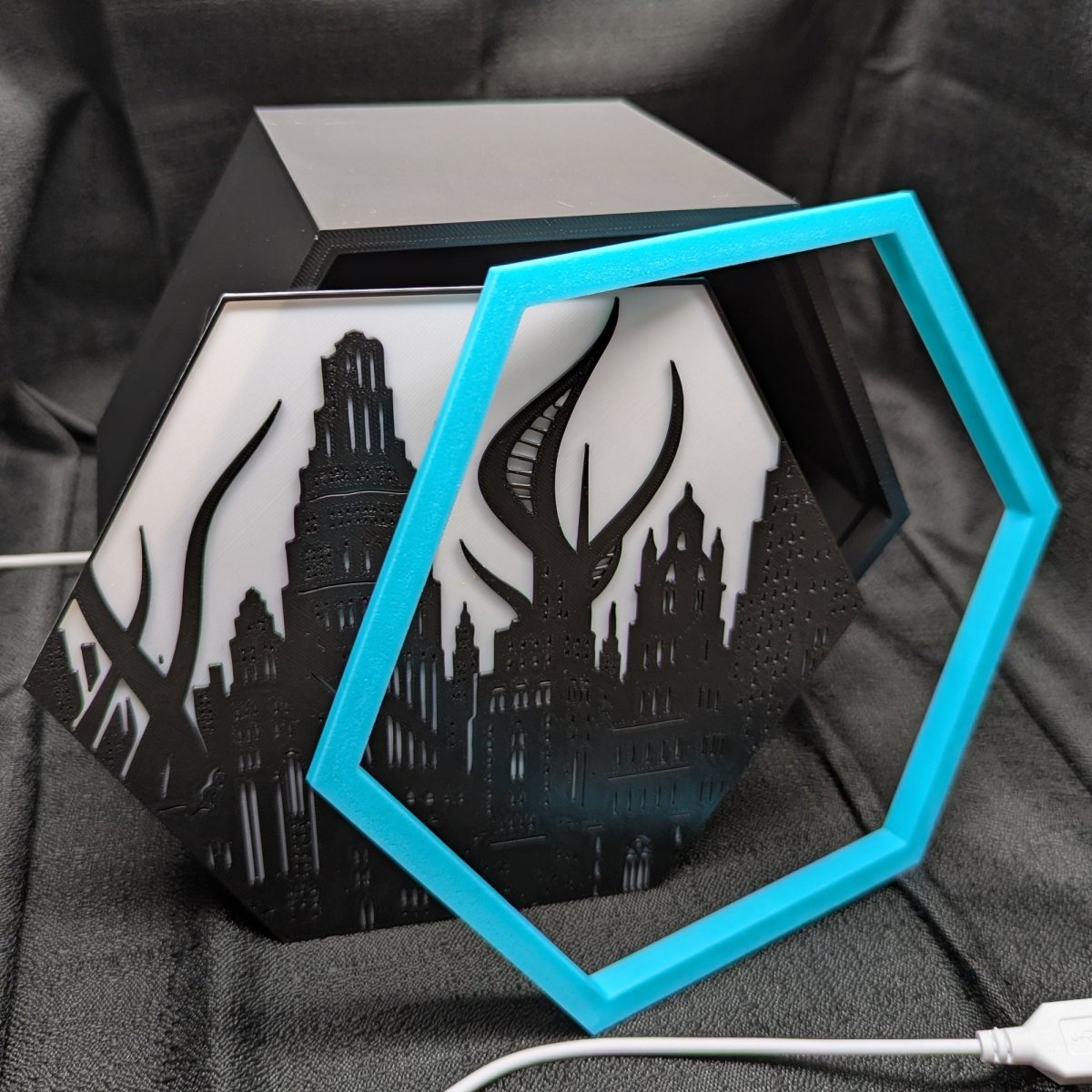 Deer Forest LED Hex Lamp