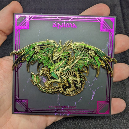 Draeghuul, Dragon Of Decay Enamel Pin (Dragon Aspects Vol.1) (B Grade)