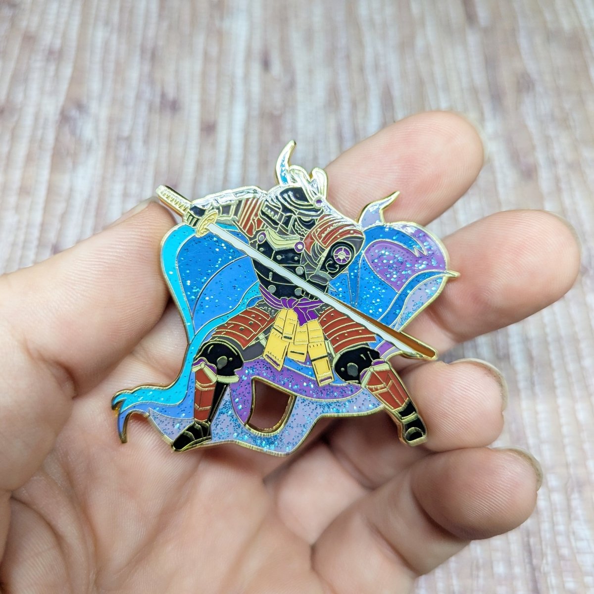 Enkai Ronin Enamel Pin - Japanese Samurai Warrior