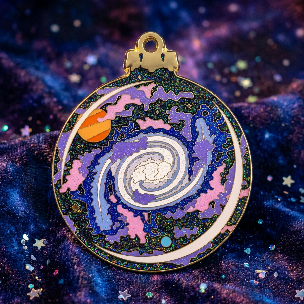 Galaxy Ornament Enamel Pin