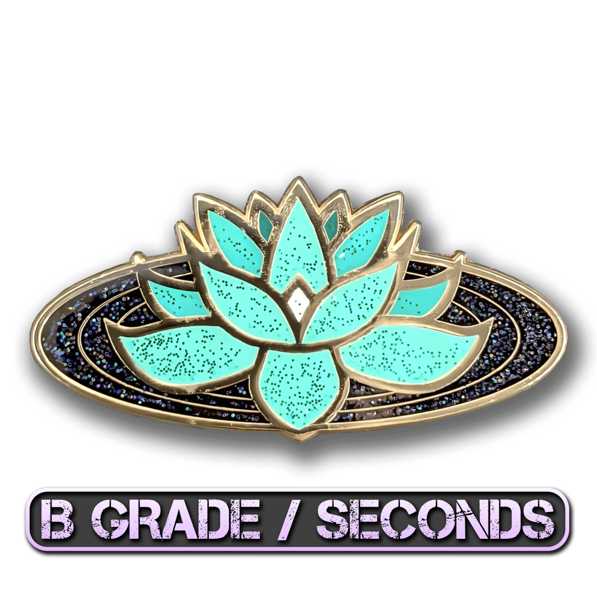 Ghost Lotus Enamel Pin (B Grade)