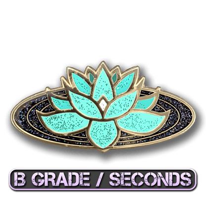 Ghost Lotus Enamel Pin (B Grade)