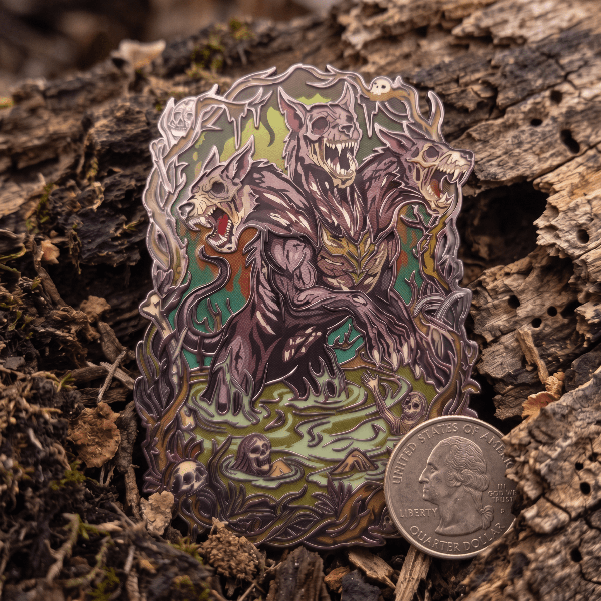 Gluttony - Third Circle Of Hell Enamel Pin