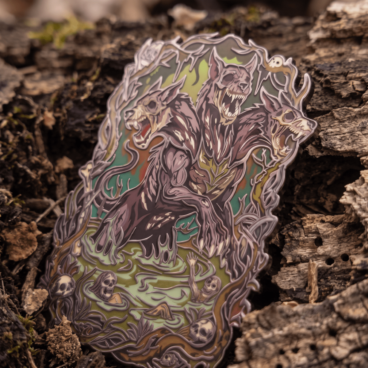 Gluttony - Third Circle Of Hell Enamel Pin