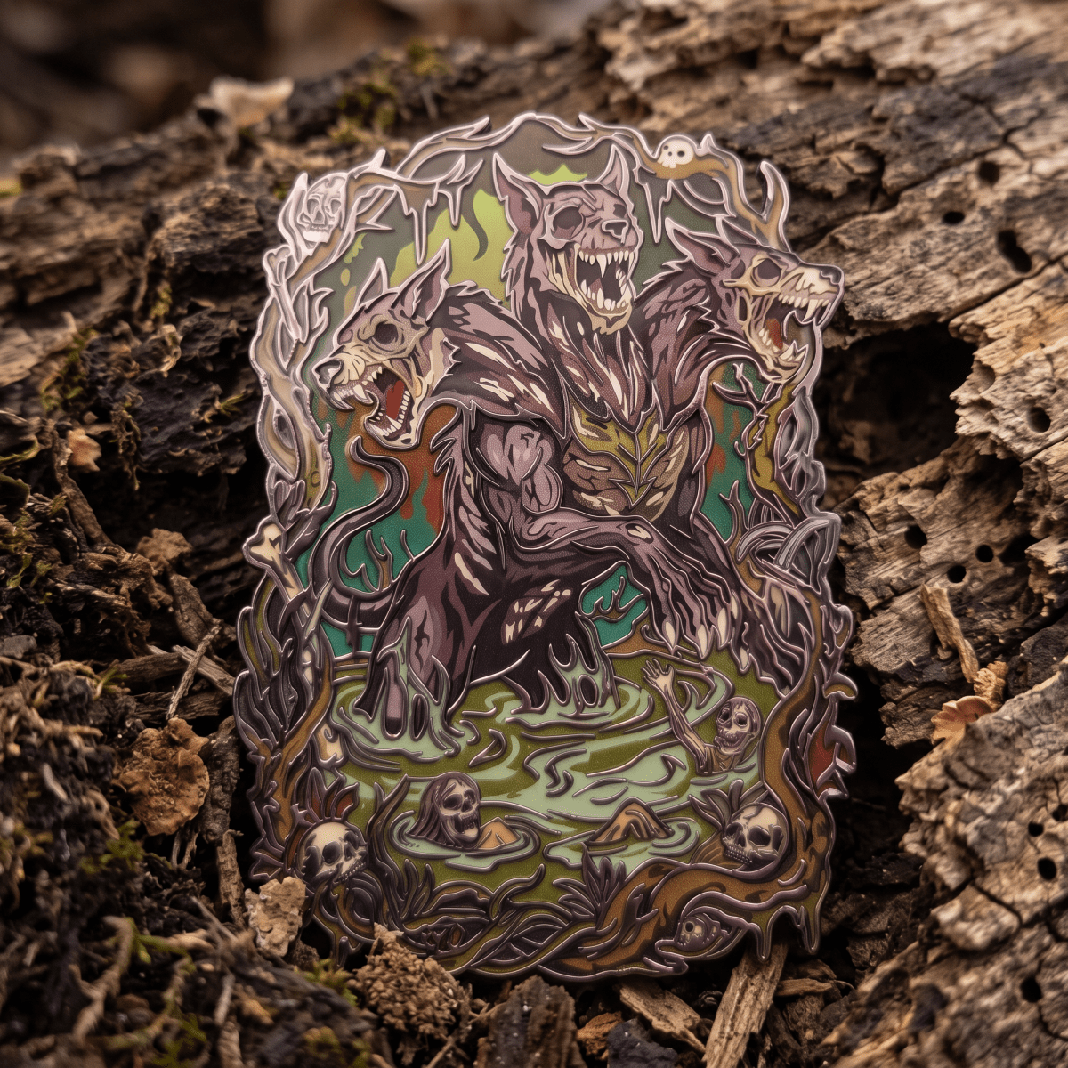 Gluttony - Third Circle Of Hell Enamel Pin