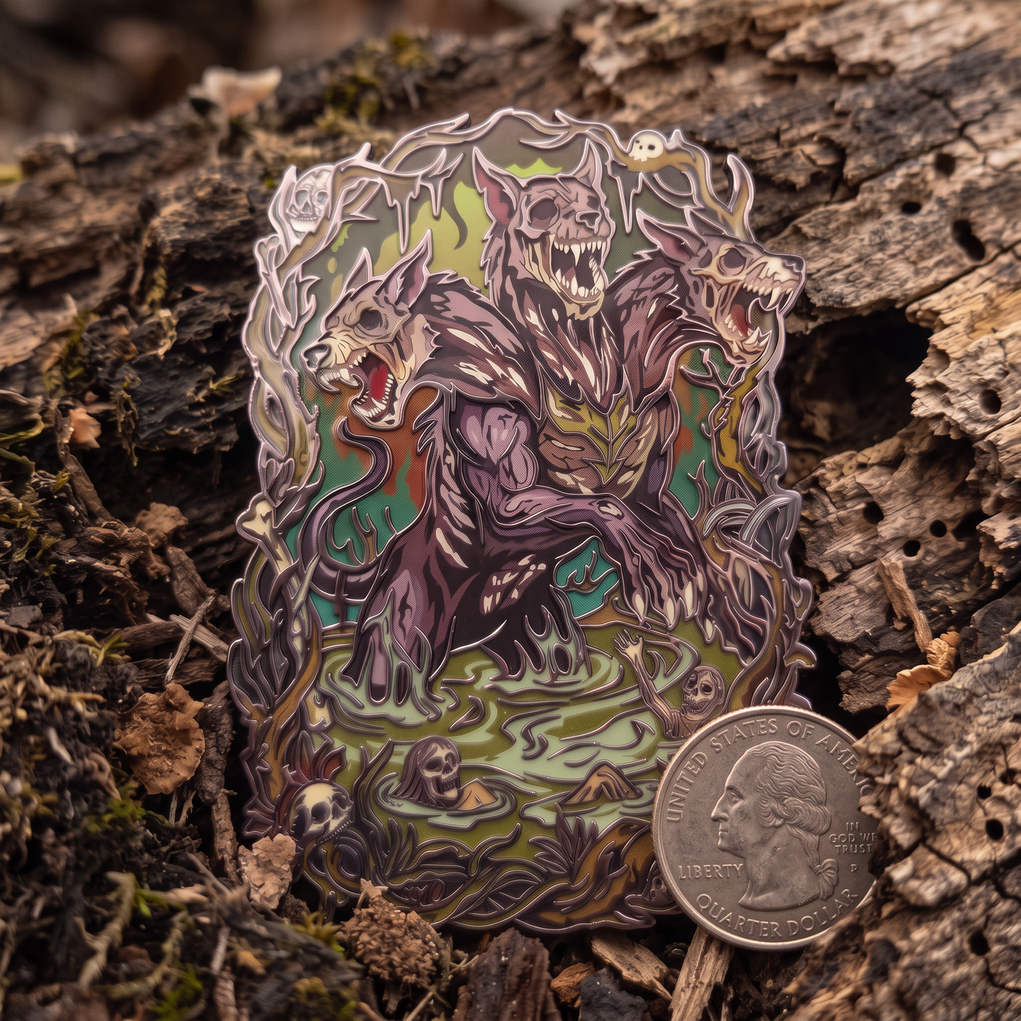 Gluttony - Third Circle Of Hell Enamel Pin