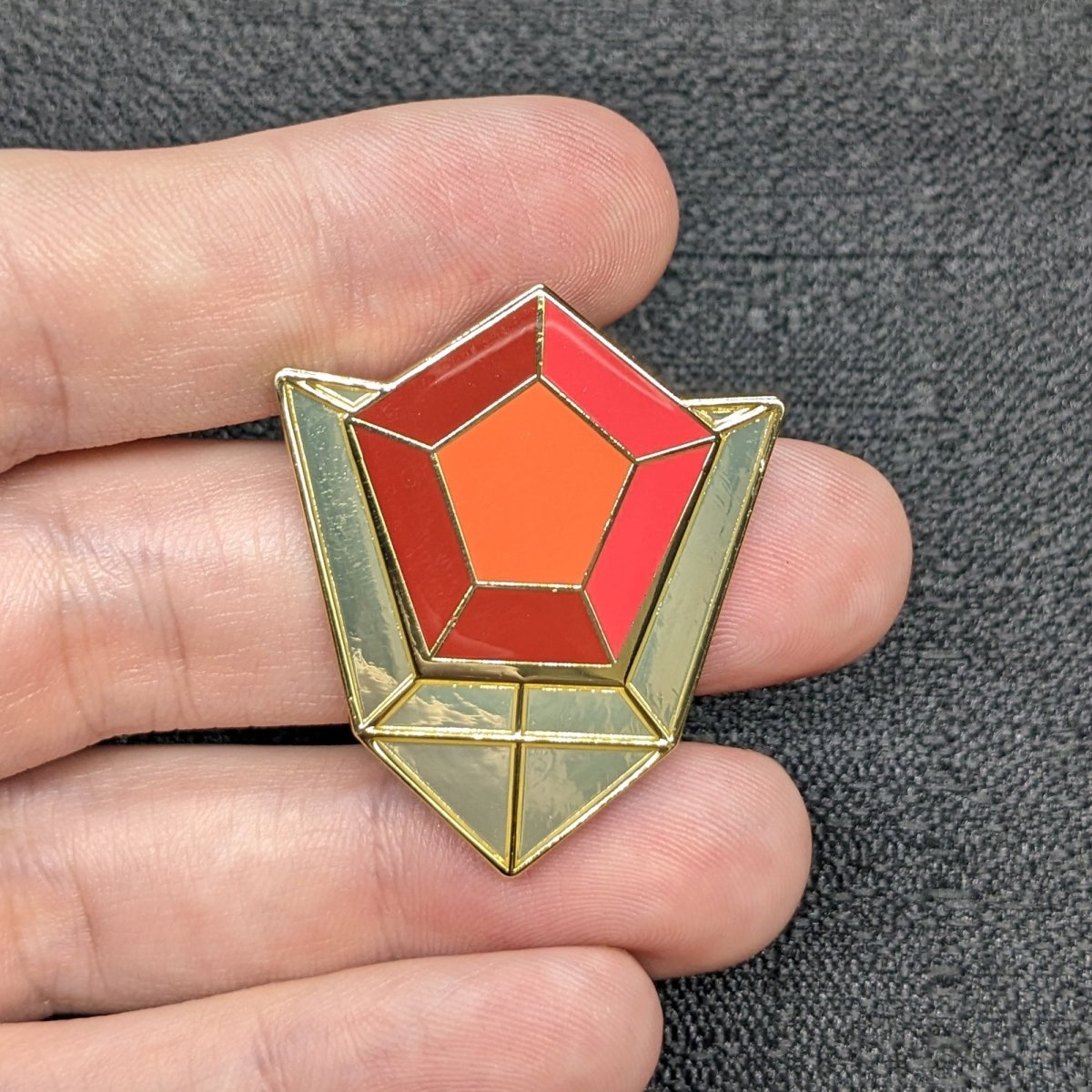 Goron's Ruby Enamel Pin (The Legend Of Zelda: Ocarina Of Time) (B Grade)