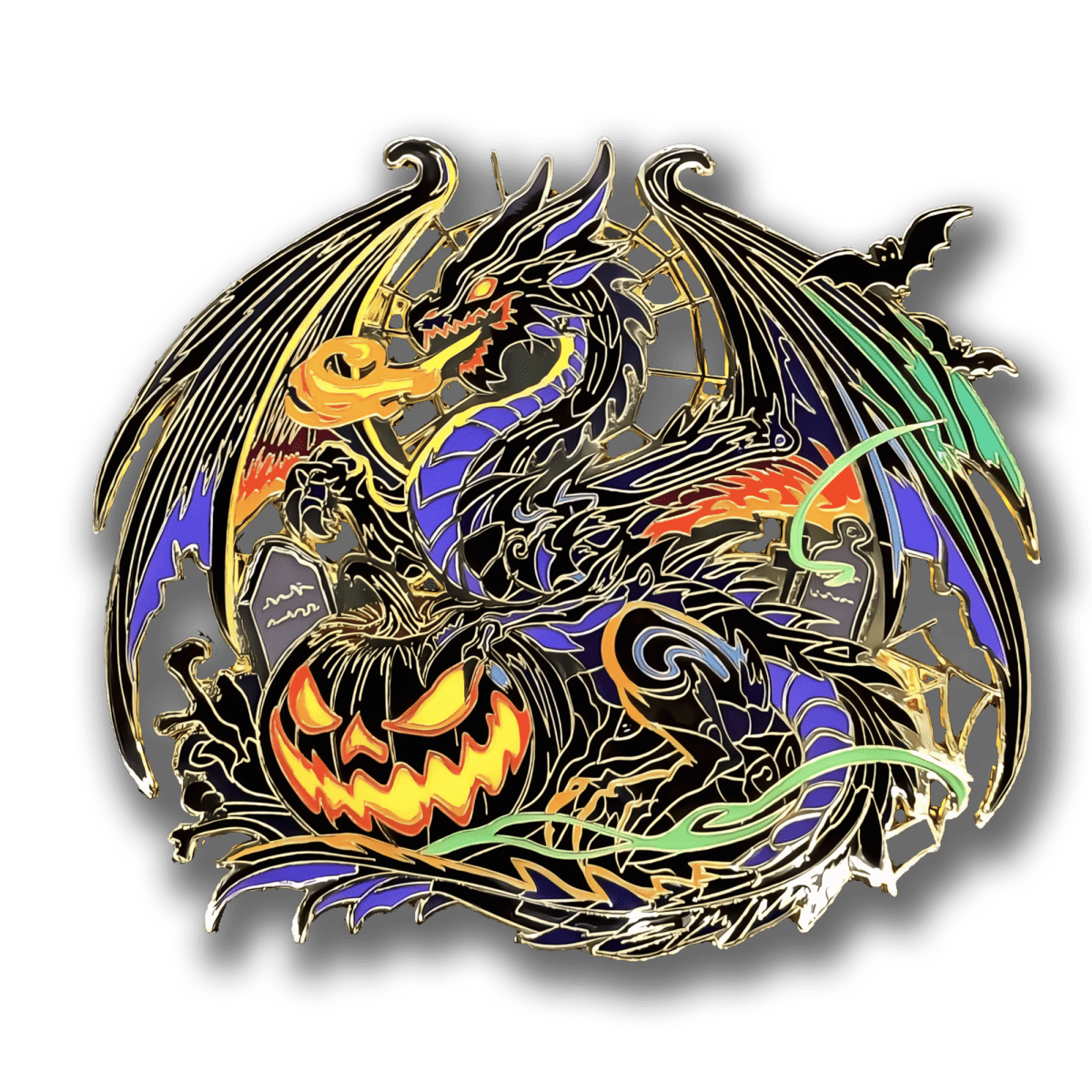 Gourtrix, Dragon Of Fright Enamel Pin (Dragon Aspects Vol.1)