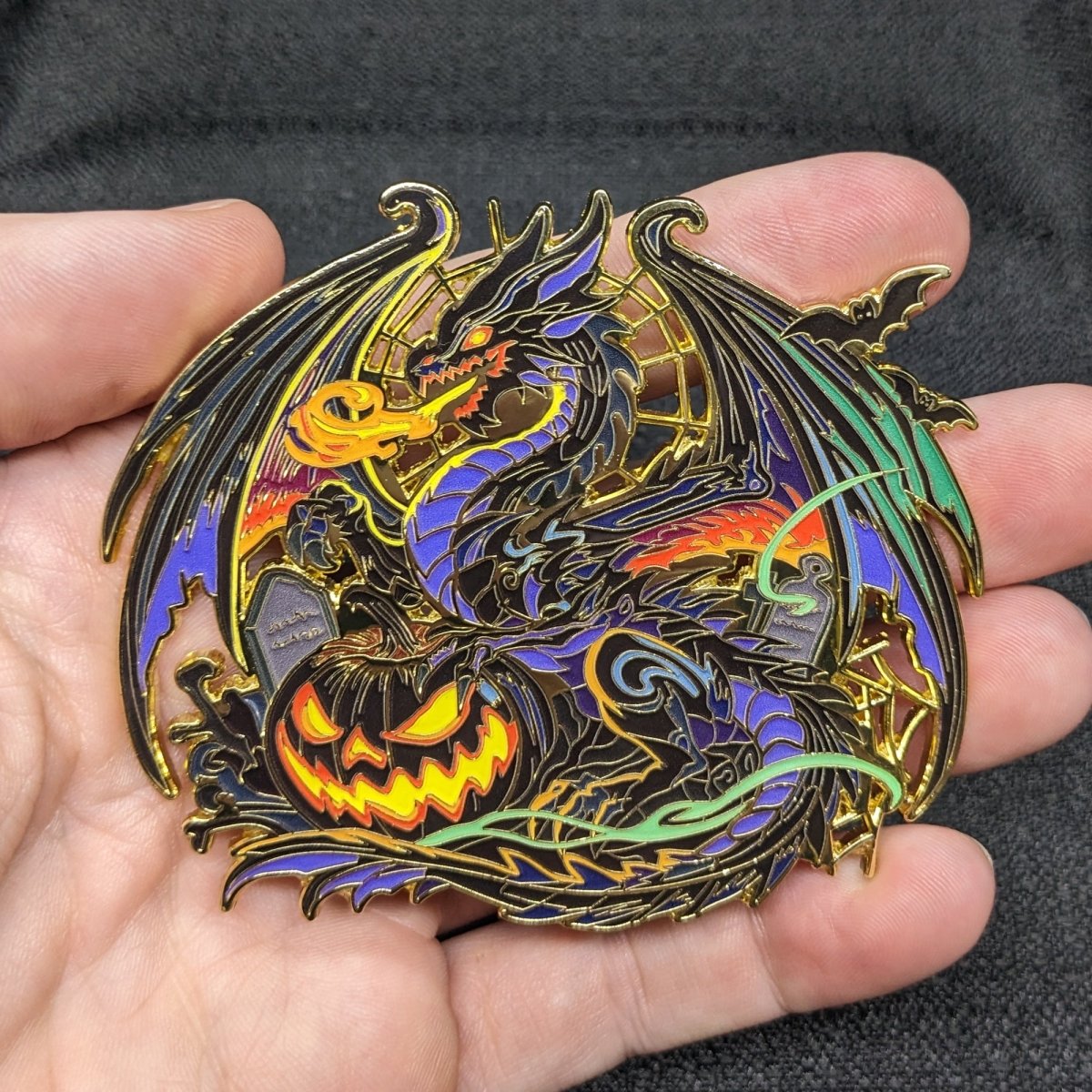 Gourtrix, Dragon Of Fright Enamel Pin (Dragon Aspects Vol.1) (B Grade)