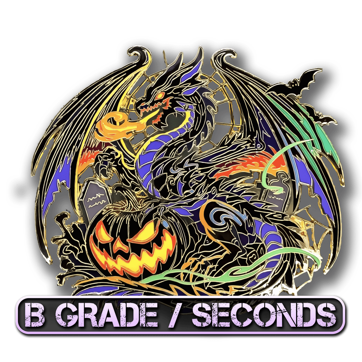 Gourtrix, Dragon Of Fright Enamel Pin (Dragon Aspects Vol.1) (B Grade)