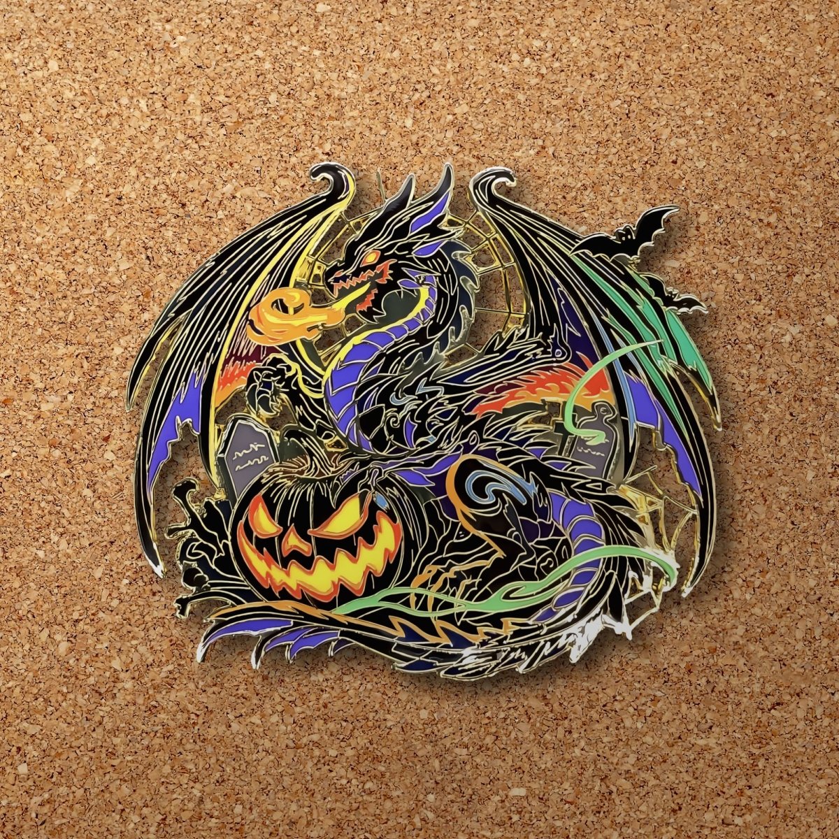 Gourtrix, Dragon Of Fright Enamel Pin (Dragon Aspects Vol.1) (B Grade)