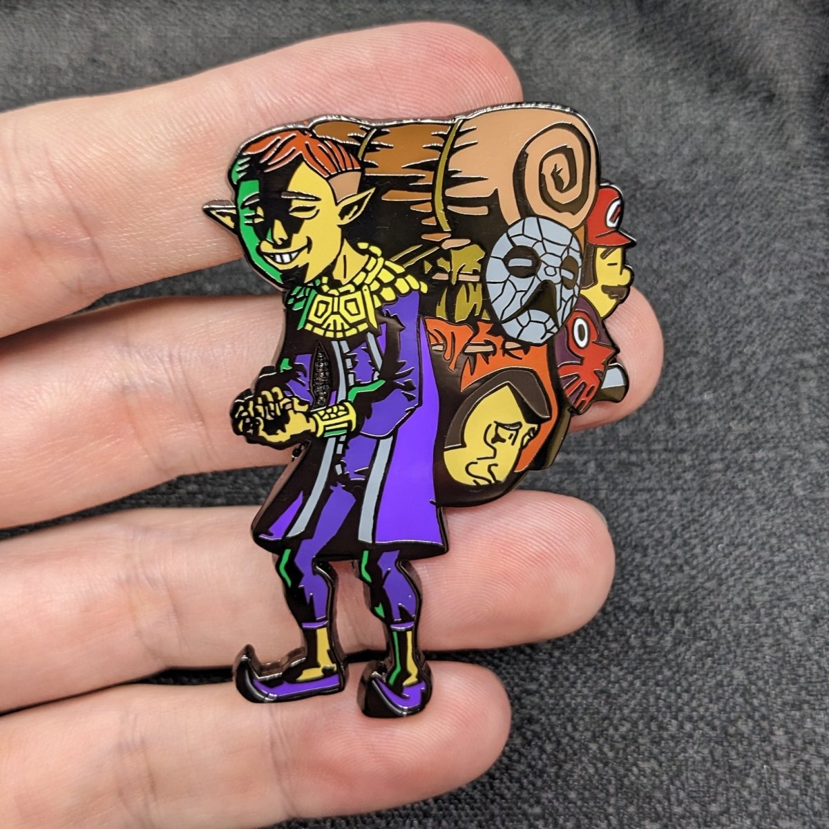 Happy Mask Salesman Enamel Pin (The Legend Of Zelda: Majora's Mask) (B Grade)
