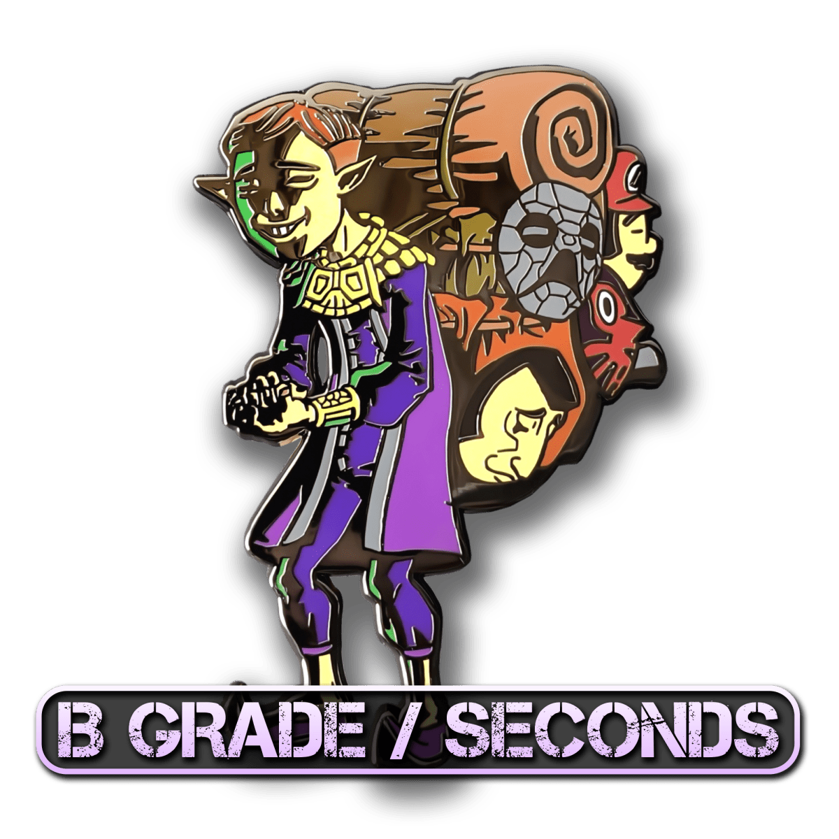 Happy Mask Salesman Enamel Pin (The Legend Of Zelda: Majora's Mask) (B Grade)