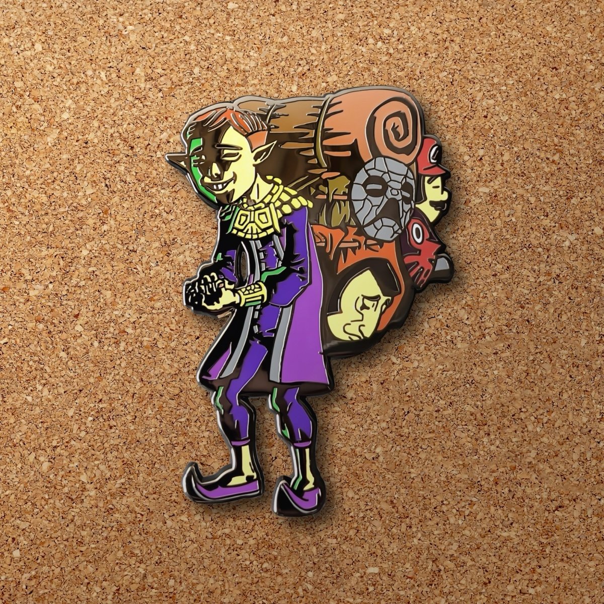 Happy Mask Salesman Enamel Pin (The Legend Of Zelda: Majora's Mask) (B Grade)