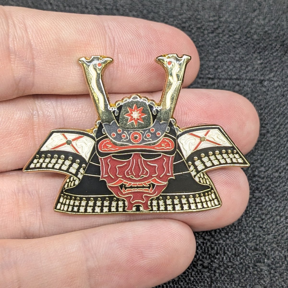 Hell Kabuto Enamel Pin (B Grade)