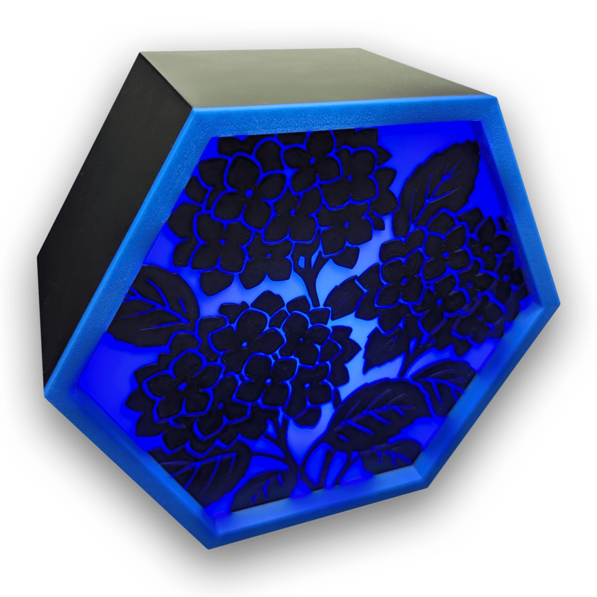 Hydrangea Blossoms LED Hex Lamp