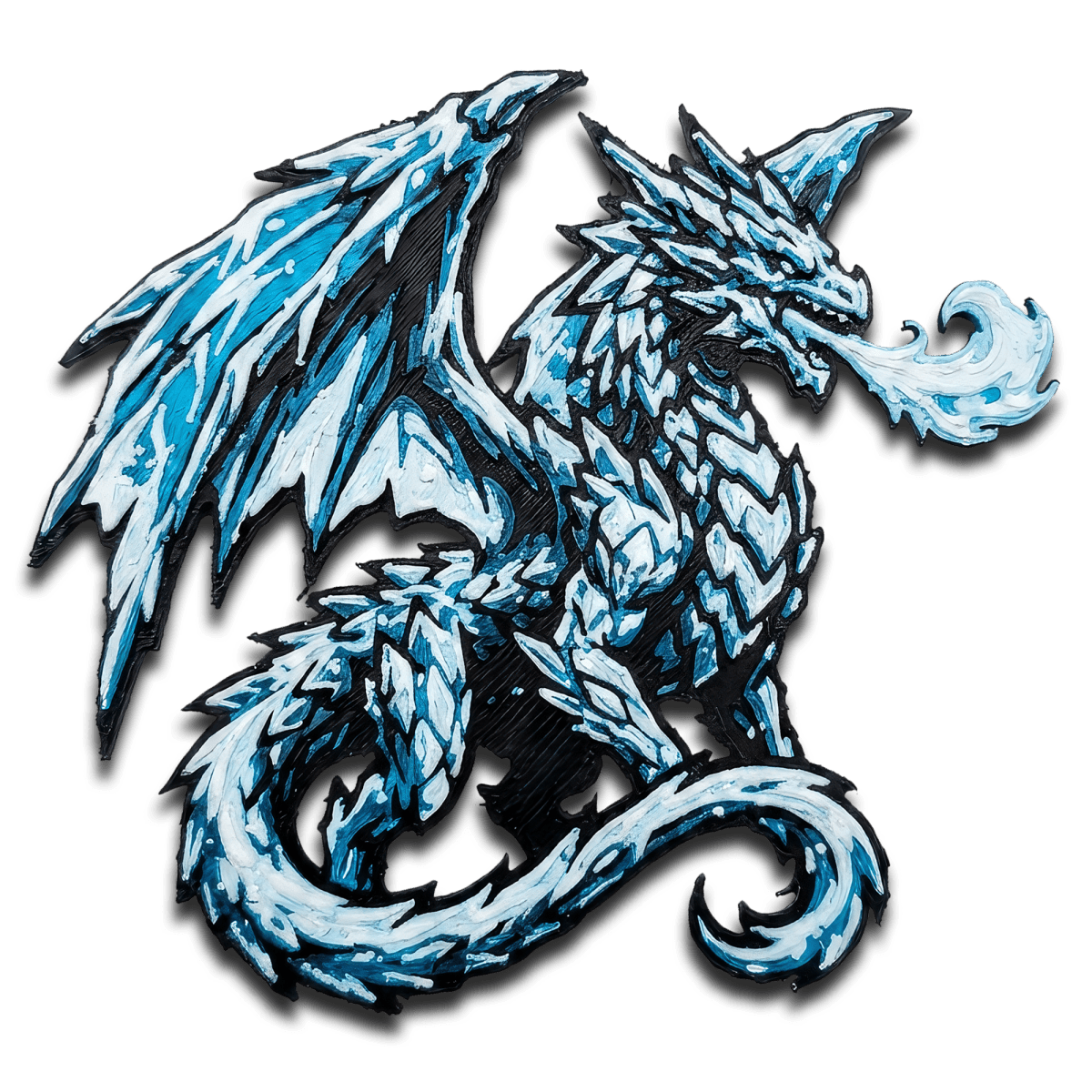 Ice Dragon Collectible Art Magnet